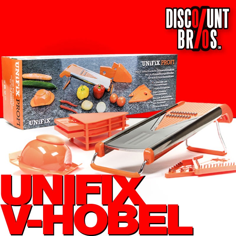 Unifix Profi V-HOBEL Edelstahl Set 8-tlg.
