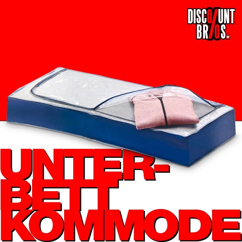 2er-Set UNTERBETTKOMMODEN Aufbewahrungshülle blau 103×45×16cm