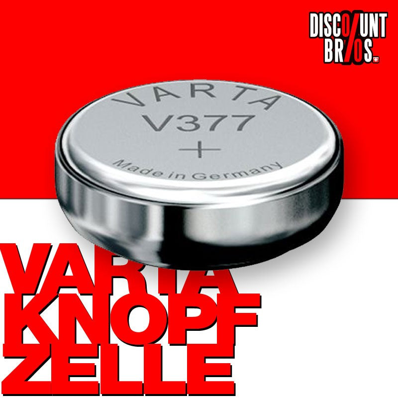 VARTA V377 Silberoxid Knopfzelle Uhrenbatterie Miniblister