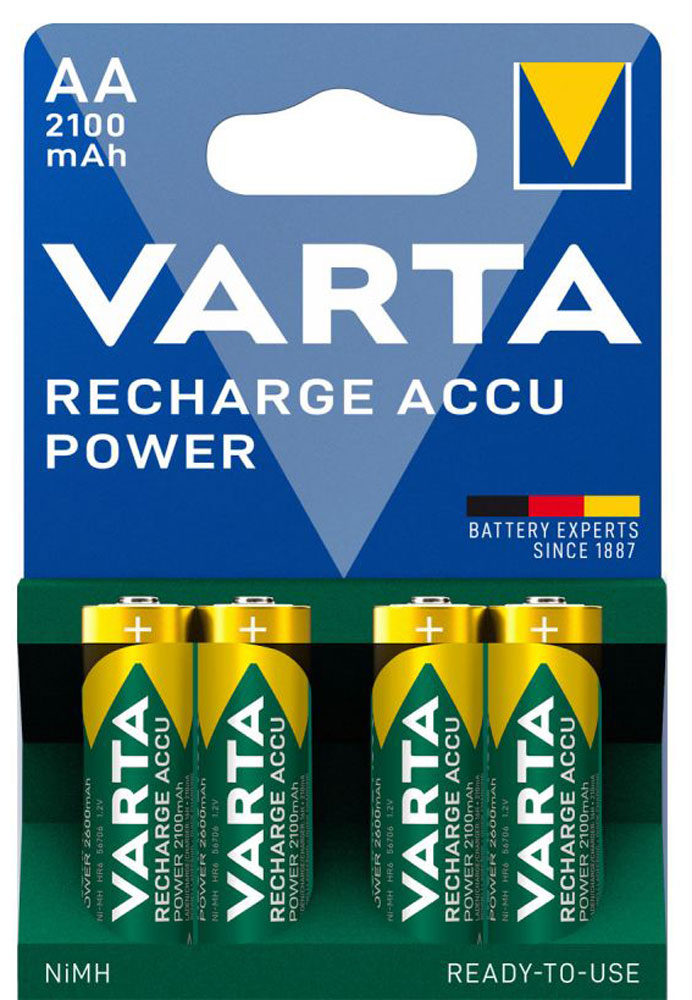 VARTA 56706 Ready2use NiMH AKKU 2100 mAh AA Mignon HR6 4er Pack