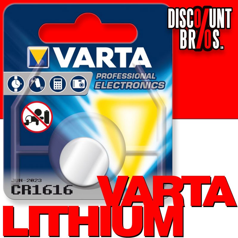 VARTA Lithium Knopfzelle CR1616 3V 1er Blister