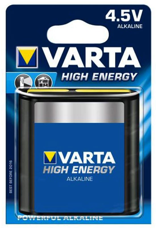 VARTA 4912 High Energy Alkaline Flachbatterie 3LR12A 4,5V