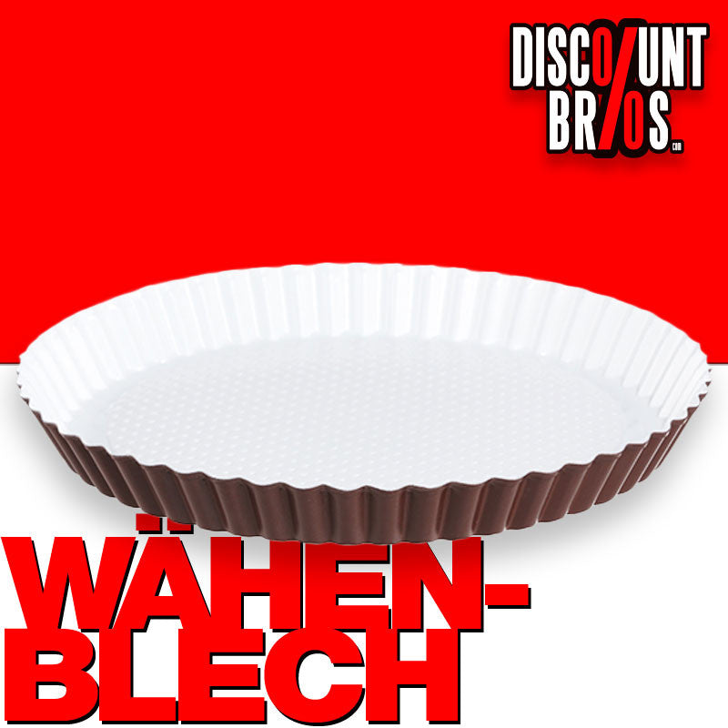 Antihaftbeschichtetes WÄHENBLECH RUND Obstbodenform Obstkuchenform keramikbeschichtet Ø28cm
