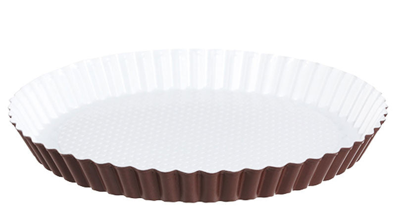 Antihaftbeschichtetes WÄHENBLECH RUND Obstbodenform Obstkuchenform keramikbeschichtet Ø28cm