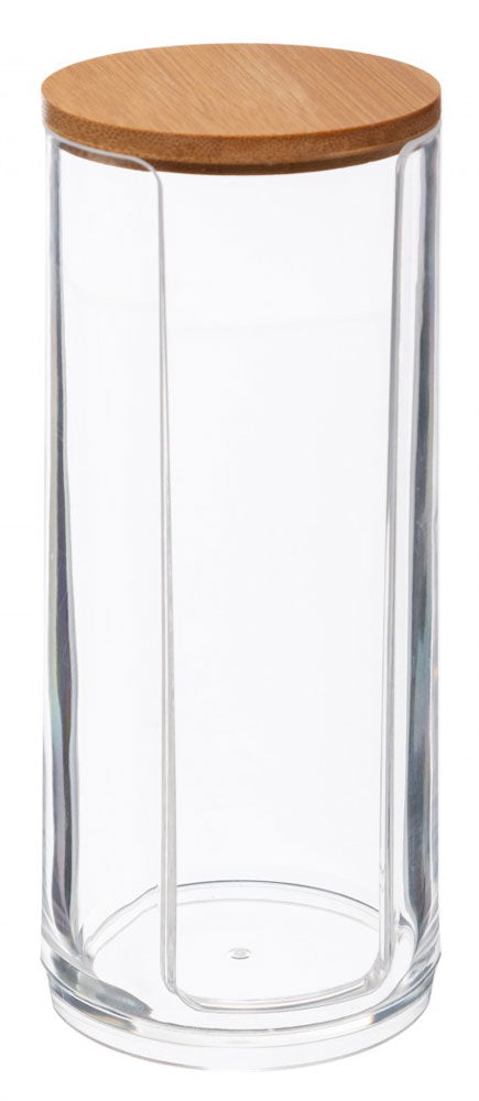 WATTEPAD DISPENSER Box mit Deckel aus BAMBUS