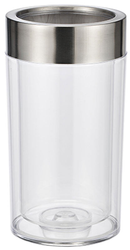 Flaschenkühler WEINKÜHLER transparent doppelwandig 23cm