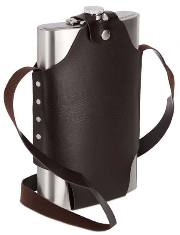 XXL FLACHMANN aus Edelstahl mit Tasche 1,8 l