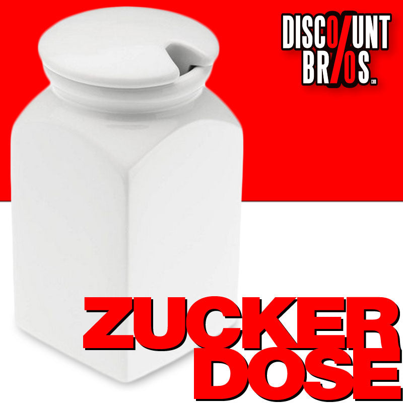 Zuckerdose SALZTOPF Behälter Vorratsbehälter aus Porzellan WEISS